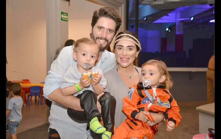 Gonzalo Leaño, Fernanda Leaño, Gonzalo Leaño Olson y Alef Leaño. GENTE BIEN JALISCO/Marifer Rached