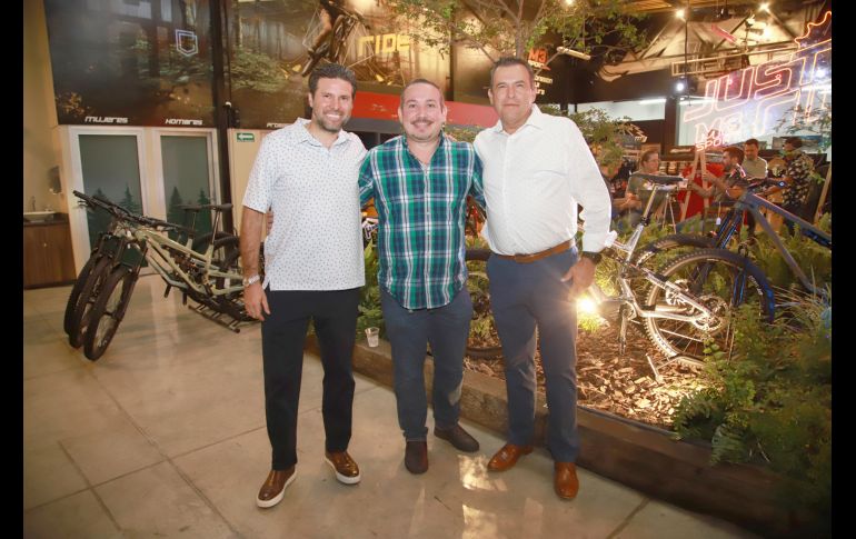 Carlos Gracida, Juan Pedro Fernández y Misael González. GENTE BIEN JALISCO/Antonio Martínez