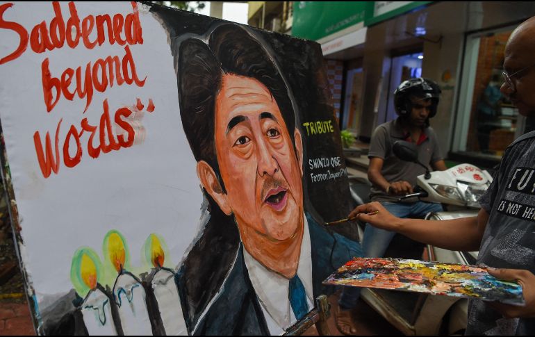 El exprimer ministro japonés Shinzo Abe murió luego de recibir un disparo durante un discurso de campaña el viernes al oeste de Japón. AFP / P. Paranjpe