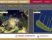 La tormenta tropical Darby se formó esta tarde en el Pacífico. ESPECIAL