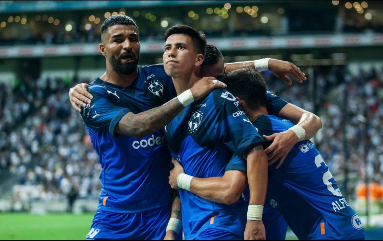 Maxi Meza anotó el segundo de los Rayados. IMAGO7/R. Vogel