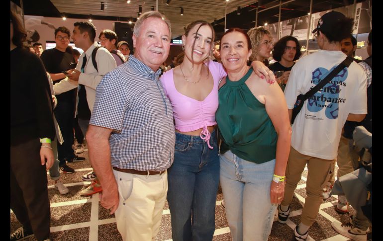 Ernesto Pérez Bouquet, Vicky Pérez Bouquet y Guille Pérez. GENTE BIEN JALISCO/ Tony Martínez