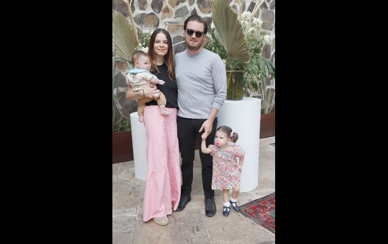 Diego Martínez Tamez, Paulina Tamez, Diego Martínez Camarasa y Elisa Martínez Tamez. GENTE BIEN JALISCO/Claudio Jimeno