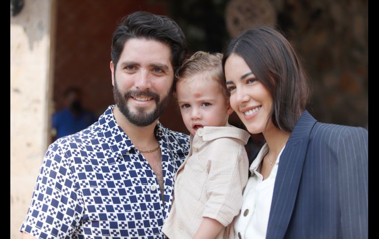 Gonzalo Leaño Aceves, Gonzalo Leaño Olson y Sofía Olson. GENTE BIEN JALISCO/Claudio Jimeno