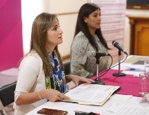 Cynthia Cantero Pacheco, contralora ciudadana, y Carmen Julia Prudencio González, directora del Instituto Municipal de las Mujeres. ESPECIAL/Gobierno de Guadalajara