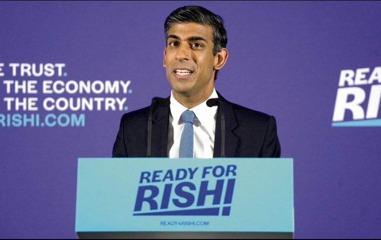 Rishi Sunak se mantiene como favorito para ser el Primer Ministro inglés. AFP