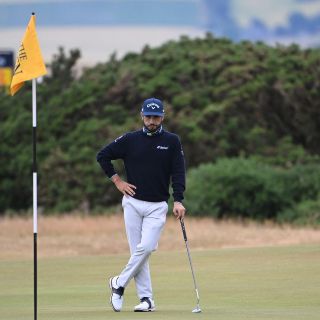Abraham Ancer, al sitio 18 en el British Open