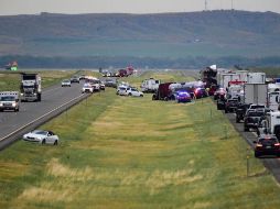 La carretera fue reabierta totalmente seis horas después del fatal hecho. AP/A. Nelson