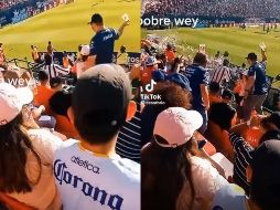 El video se ha hecho viral y muchos han reprobado la actitud de los aficionados del Atlético San Luis. ESPECIAL