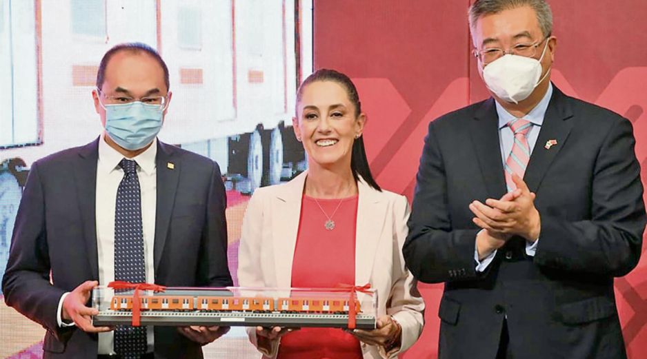 El día de ayer salió de China el primer tren de la Línea 1 del Metro. ESPECIAL