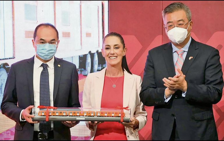 El día de ayer salió de China el primer tren de la Línea 1 del Metro. ESPECIAL