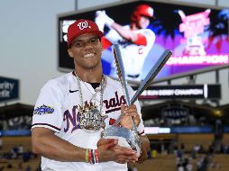 A los 23 años, Juan Soto fue el segundo ganador más joven en la historia del Home Run Derby. AFP / K. Djansezian