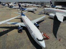 Al cierre de la primera mitad del año, la flota operativa de Grupo Aeroméxico fue de 140 aviones. NTX/ARCHIVO
