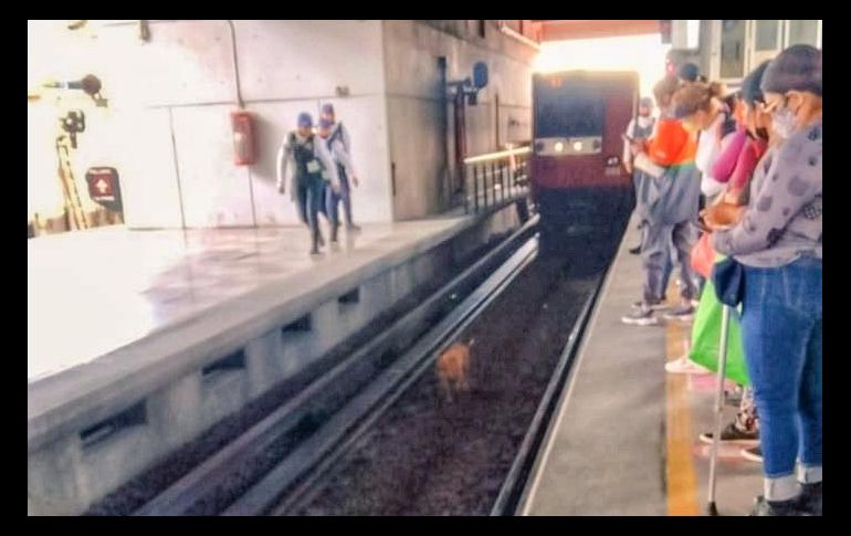 Arturo Hernández relató que su labor produjo un retraso de 40 minutos y la molestia de muchos pasajeros. ESPECIAL