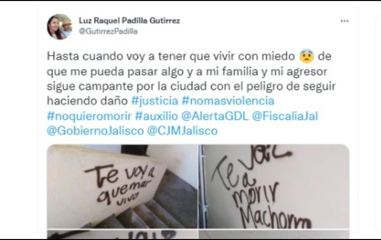  Tras denunciar amenazas, Luz Raquel Padilla fue quemada viva el fin de semana en Zapopan y falleció este martes. ESPECIAL