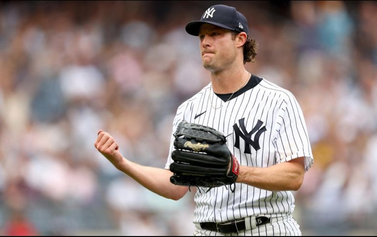 En un video se ve en primer plano al pitcher derecho Gerrit Cole, mientras disfruta de la canción que luego entona. AFP / ARCHIVO