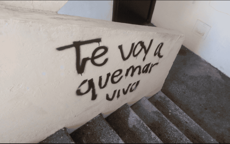 Luz Raquel Padilla ya había denunciado en sus redes sociales que recibía amenazas en su contra pintadas en las paredes del lugar en el que vivía. TWITTER / @GutirrezPadilla