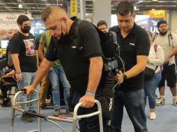 Se trata de Roki el primer exoesqueleto robótico mexicano que fue presentado en el marco de Talent Land. EL INFORMADOR / J. Velazco