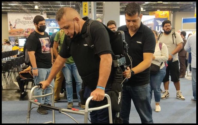 Se trata de Roki el primer exoesqueleto robótico mexicano que fue presentado en el marco de Talent Land. EL INFORMADOR / J. Velazco