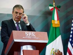 Ebrard fue vitoreado por las personas que asistieron al mitín. SUN/ ARCHIVO