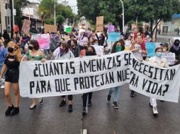Las manifestantes partieron de la Glorieta de Tránsito para pedir justicia por Luz. EL INFORMADOR/G. GALLO