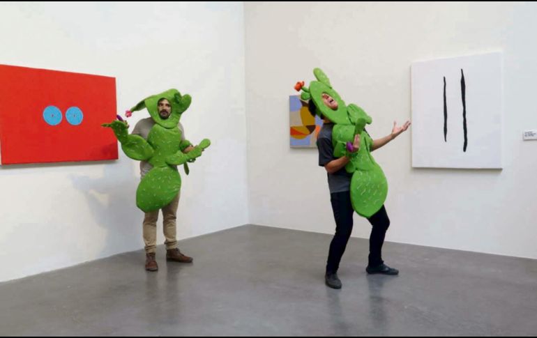 “La cortina de nopal” será el performance de apertura de la exposición “Estamos experimentando una falla en esta zona. Disculpe las molestias”. CORTESÍA