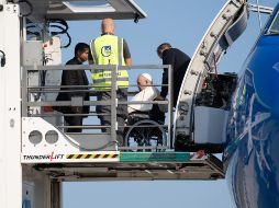 Francisco, de 85 años, llegará a Edmontón a las 11.40 locales (12:40 tiempo de México) y participará en una breve ceremonia de bienvenida. EFE /