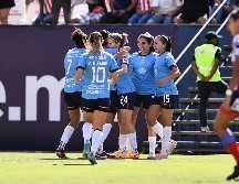 Alicia Cervantes convirtió su primera diana del torneo. IMAGO7