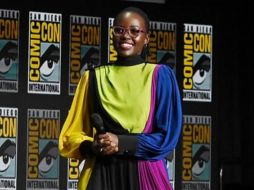 Lupita Nyong’o lució un atuendo del tapatío Alfredo Martínez. TWITTER/@Lupita_Nyongo