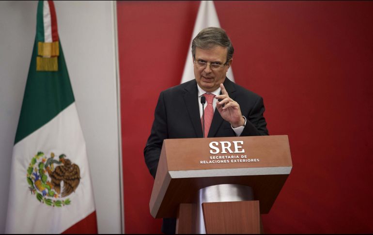 Marcelo Ebrard explicó que el proceso de consultas normalmente está organizado para tener un diálogo con la contraparte del tema. SUN/G. Espinosa