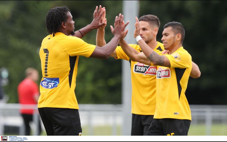 Orbelín sigue sumando minutos y eso le ayudará de cara al Mundial de Qatar 2022. TWITTER/@AEK_FC_OFFICIAL