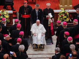 El Papa Francisco espera que su gira por Canadá para pedir perdón ayudará a la reconciliación de la Iglesia católica con los pueblos indígenas. AFP / L. Hagberg