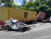 Este jueves ocurrió un choque múltiple en la Carretera a Chapala. ESPECIAL
