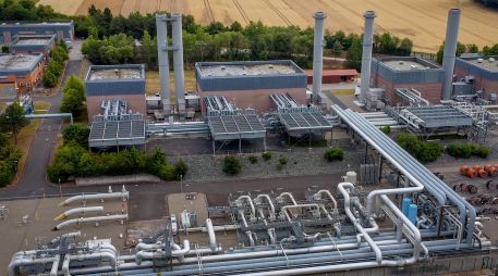 Planta de almacenamiento Reckrod, en Alemania. La Unión Europea acusa a Rusia de cortar el suministro en respuesta a las sanciones contra la invasión a Ucrania. AP/M. Probst