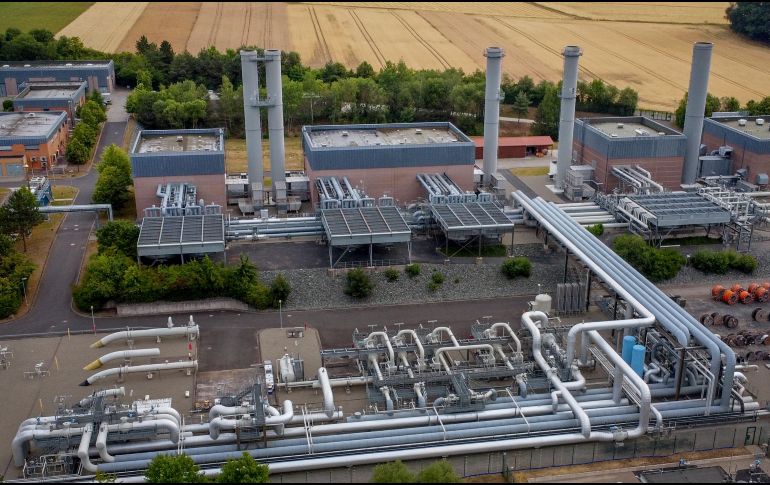 Planta de almacenamiento Reckrod, en Alemania. La Unión Europea acusa a Rusia de cortar el suministro en respuesta a las sanciones contra la invasión a Ucrania. AP/M. Probst