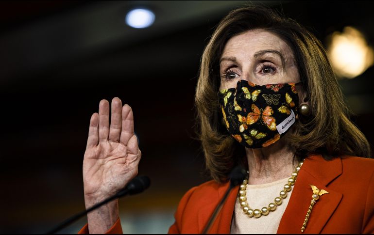 Nancy Pelosi ha sido presidenta del Partido Demócrata en dos ocasiones y es la primera mujer que ha ostentado el cargo de Presidenta de la Cámara de Representantes. AFP / ARCHIVO