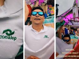 El corto video empieza con un close up en el logo de la playera, mientras se aleja se ve al joven con una bandera de México y de fondo el escenario de Tomorrowland. ESPECIAL