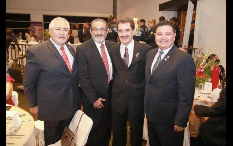 Rafael Pérez Cárdenas, David Ronzon, Manolo Martín del Campo y Óscar Montaño. GENTE BIEN JALISCO/Antonio Martínez