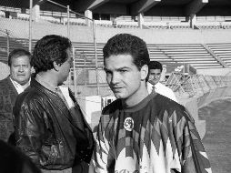 Luis García se ganó el cariño de la afición azulcrema tras marcar 40 anotaciones en 78 partidos disputados con las Águilas. EL INFORMADOR/ARCHIVO