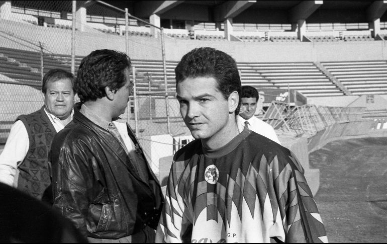 Luis García se ganó el cariño de la afición azulcrema tras marcar 40 anotaciones en 78 partidos disputados con las Águilas. EL INFORMADOR/ARCHIVO