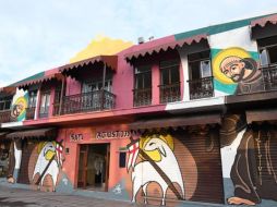 La intervención artística refleja la llegada de los franciscanos a San Agustín, lo que significa una alegoría de fe, austeridad y calidez. CORTESÍA / Ayuntamiento de Tlajomulco