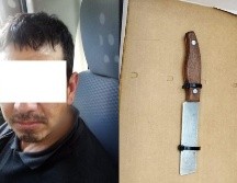 José Gilberto “N”, de 39 años, tenía un cuchillo cuando se le detuvo. ESPECIAL