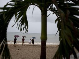 La amplia circulación de la depresión tropical 