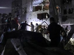 Los bombardeos a la Franja de Gaza iniciados ayer viernes han recibido condenas internacionales. EFE/H. Imad