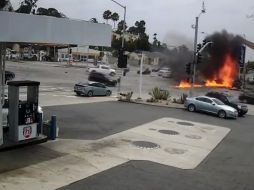 Al menos seis vehículos se vieron envueltos en el choque, de los cuales 3 SE prendieron en llamas. ESPECIAL