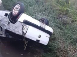 El accidente ocurrió en el canal de aguas pluviales que se localiza sobre avenida Valle del Silicio, al cruce con Mariano Otero. ESPECIAL /