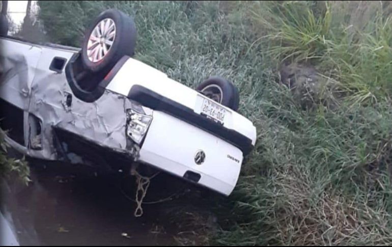 El accidente ocurrió en el canal de aguas pluviales que se localiza sobre avenida Valle del Silicio, al cruce con Mariano Otero. ESPECIAL /
