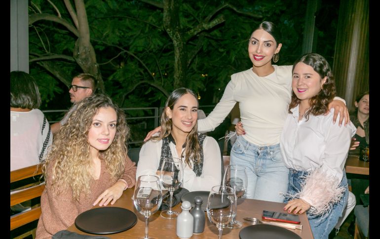 Kenia Castrejón, Zaira Salmón, Sofía Velasco y Andrea Gómez. GENTE BIEN JALISCO/Jorge Soltero