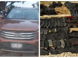 En la detención no se efectuó un solo disparo, las siente personas detenidas viajaban con armas largas, granadas de fragmentación, cargadores, cartuchos útiles y chalecos tácticos. Vocería de la Guardia Nacional