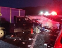 En carretera a Nogales se registró un choque múltiple que dejó 4 lesionados y un muerto. ESPECIAL